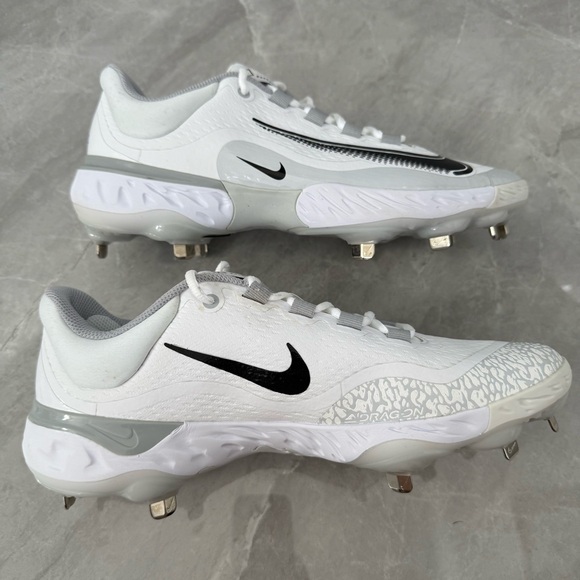 NWOT Men’s Nike Alpha Huarache Elite 4 Low Baseball Cleats FD2745-100 Size 10.5 - Picture 7 of 16